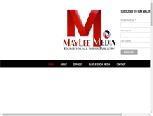 Tablet Screenshot of mayleemedia.com